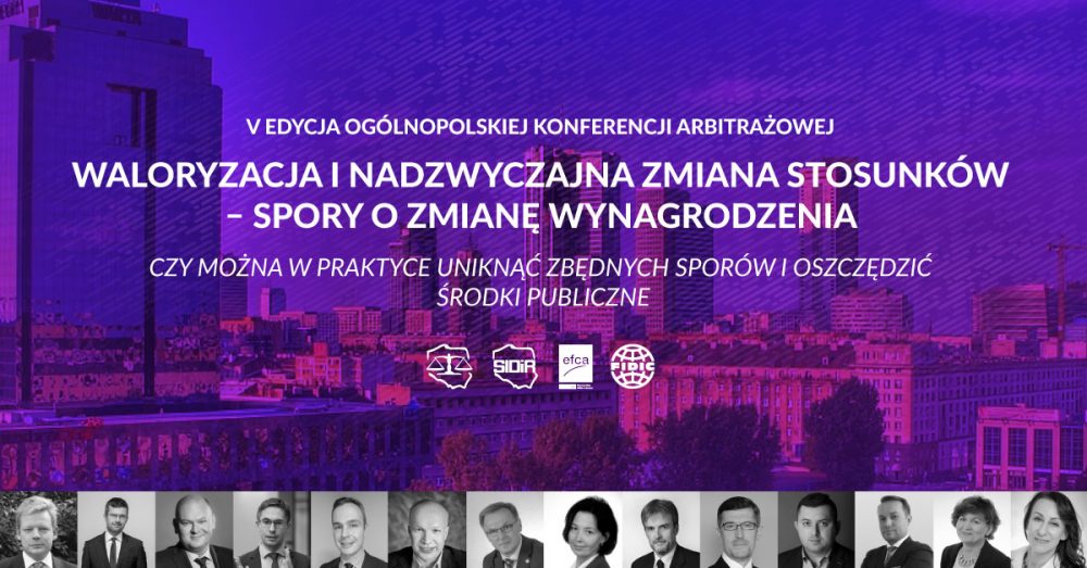 V edycja Ogólnopolskiej Konferencji Arbitrażowej Warszawa 22-23.11.2018